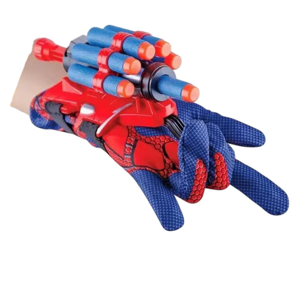 Игрушечное оружие Паутина Человека-паука с мягкими пулями ∙ Перчатка Человека-паука с мягкими пулями для детей