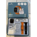 Комплект подарочный смарт-часы RM22 + наушники + беспроводная зарядка+2 ремешка ∙ Смарт часы Smart Watch RM22