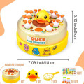 Детская игрушка Прыгающая жёлтая уточка ∙ Музыкальная карусель B.Duck and Friends — поймай уточку с прыгающими утятами и 2 сачками