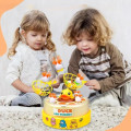 Детская игрушка Прыгающая жёлтая уточка ∙ Музыкальная карусель B.Duck and Friends — поймай уточку с прыгающими утятами и 2 сачками
