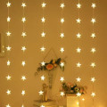 Светодиодная штора Звёзды с USB-питанием 3×3 м тёплый свет ∙ Гирлянда Штора 3×3 м Тёплый USB Звёзды