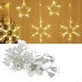 Гирлянда-штора SF-41 Звёзды и Снежинки 3×0,9 м USB тёплый свет ∙ Светодиодная штора SF-41 с фигурами звёзд и снежинок пульт ДУ