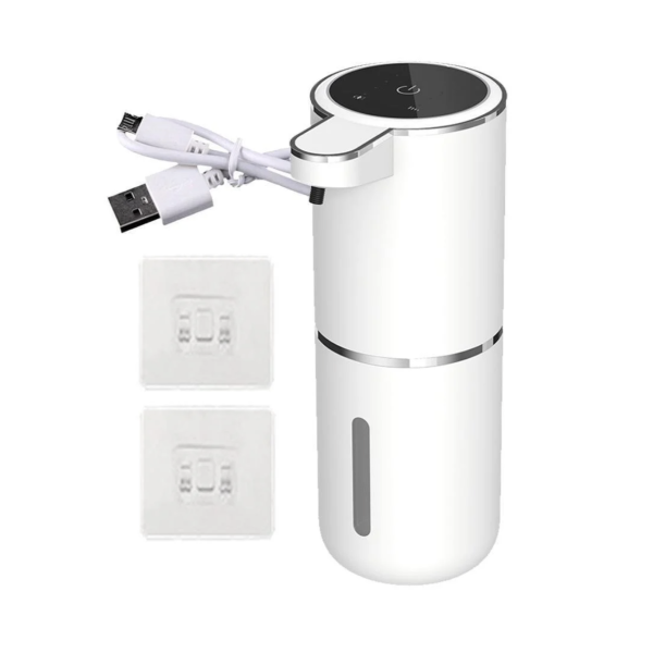 Дозатор сенсорный для пены от аккумулятора 1458 ∙ Автоматический диспенсер для жидкого мыла 380 мл с USB зарядкой