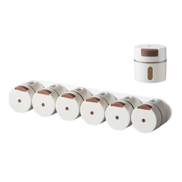 Набор магнитных баночек для специй ∙ Настенный органайзер для соли перца и сахара