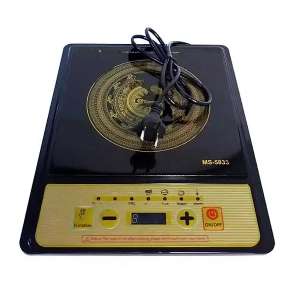 Индукционная плита MS-5833 1 конфорочная 2000 Вт ∙ Электрическая настольная плита MS-5833 с сенсорным управлением