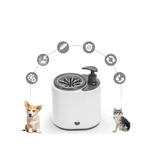 Автоматическая лапомойка для домашних животных Pet Foot Washing Cup LY-149 ∙ Устройство для очистки лап кошек и собак LY-149