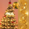 Гирлянда светодиодная лента на елку 10 м на батарейках Тёплый белый свет ∙ Светодиодная LED гирлянда 10 м 