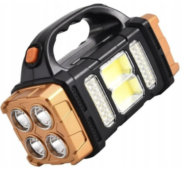 Аккумуляторный LED фонарь-лампа Hurry Bolt HB-2678 с Power Bank на солнечной батарее ∙ Мультифункциональный портативный фонарь Hurry Bolt HB-2678