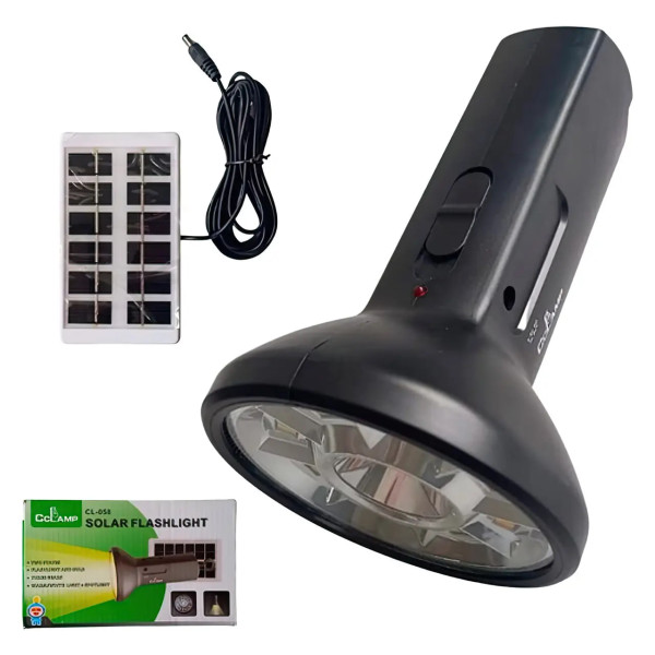 LED светильник на солнечной батарее Solar flashlight CL-058 ∙ Фонарь Solar flashlight CL-058