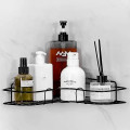 Угловая металлическая полка-держатель для ванной комнаты Storage Rack ∙ Металлическая проволочная угловая настенная полка Storage Rack