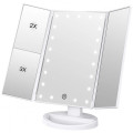 Тройное косметическое зеркало для макияжа с подсветкой LED Magnifying Mirror