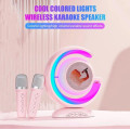 Лампа-ночник YS-110 с RGB-подсветкой и караоке, с двумя микрофонами ∙ Многофункциональная лампа-колонка YS-110