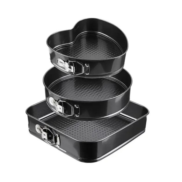 Разъёмные формы разные UNIQUE UN-1703 3 в 1 ∙ Набор разъёмных форм для выпечки UNIQUE UN-1703