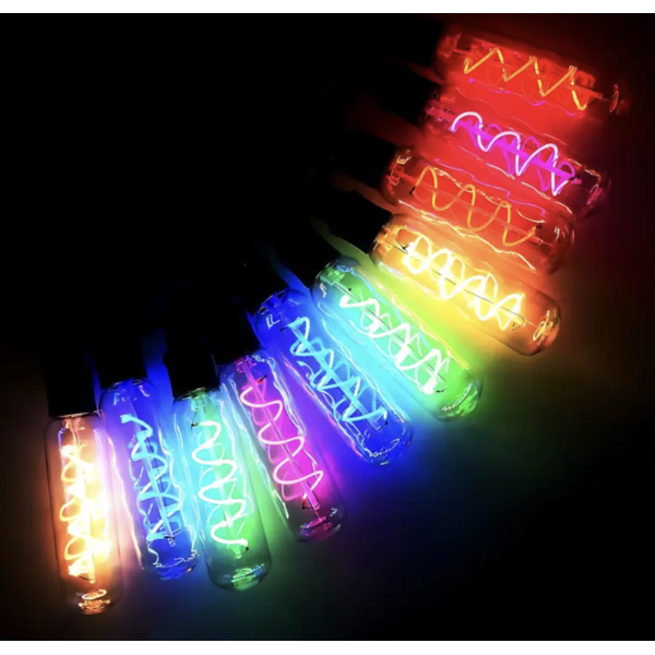 Гирлянда Удлинённые лампы спираль SFK-48 220V ∙ Уличная LED-гирлянда SFK-48 с удлинёнными спиральными лампами