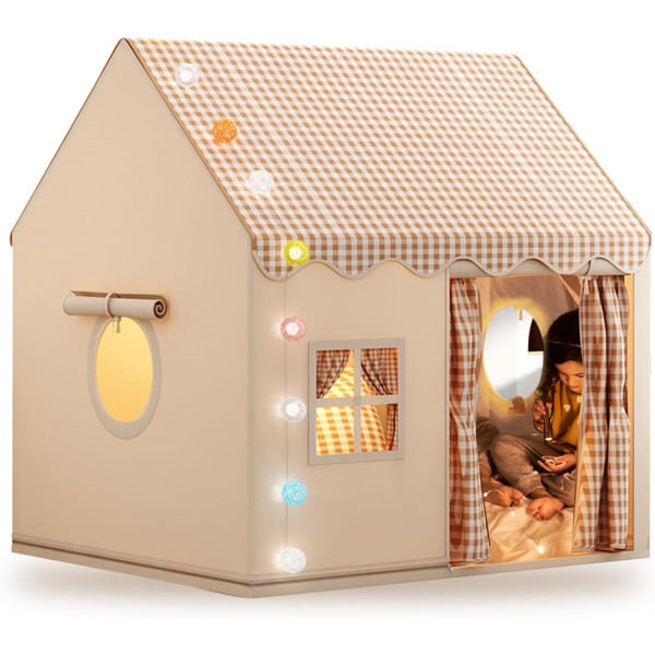 Детская палатка-домик складная с окошками и крышей ∙ Палатка для детей большой дом тип Домик