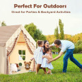 Детская палатка-домик складная с окошками и крышей ∙ Палатка для детей большой дом тип Домик