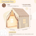Детская палатка-домик складная с окошками и крышей ∙ Палатка для детей большой дом тип Домик