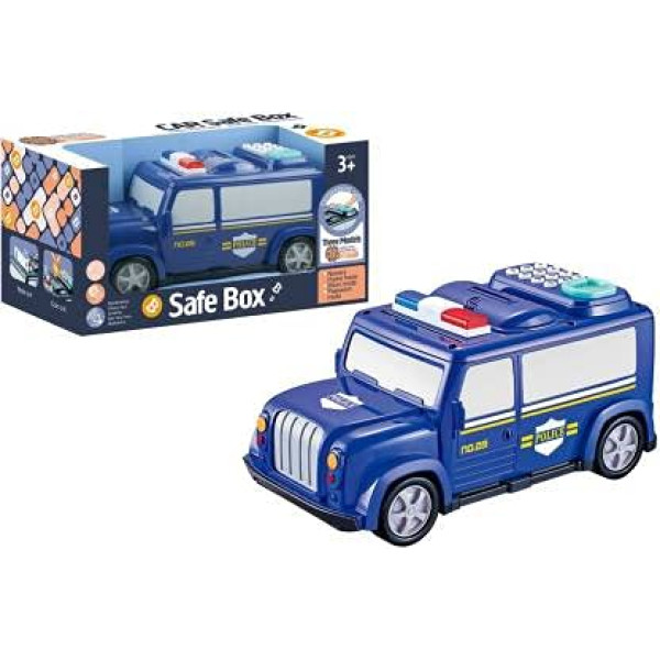 Сейф-копилка детский Машина полиции 589-13B ∙ Детский электронный сейф в виде полицейского авто