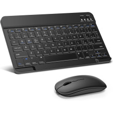 Беспроводная клавиатура с мышкой для планшета XL-5370 для работы и учебы ∙ Комплект Keyboard XL-5370 клавиатура + мышь Bluetooth с USB-ресивером