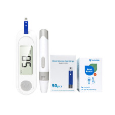 Измеритель уровня глюкозы в крови Глюкометр + 50 тестов от батарейки HH-XT520 ∙ Аппарат для измерения сахара HH-XT520