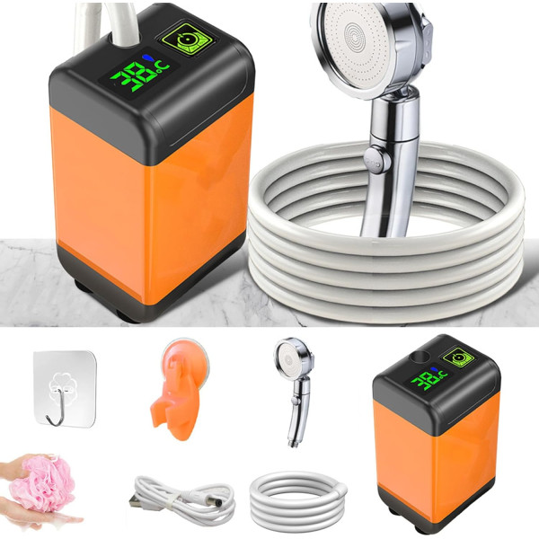 Душ Портативный Outdoor Shower 1402 ∙ Портативный походный душ с аккумулятором 7800 mAh