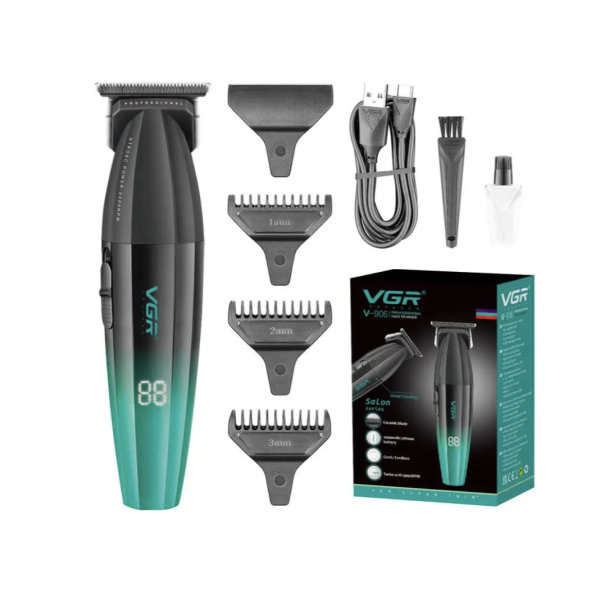Профессиональный триммер VGR V-906 с Т-образным ножевым блоком и мощным мотором ∙ Машинка для стрижки VGR V-906
