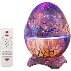 Проектор-ночник Яйцо Динозавра с Bluetooth-колонкой и световыми эффектами ∙ Ночник-проектор Яйцо Динозавра на подставке с пультом