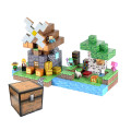 Детский магнитный конструктор Minecraft Мельница с рекой из 267 блоков ∙ Магнитный конструктор Minecraft из 267 блоков для творчества и развлечений