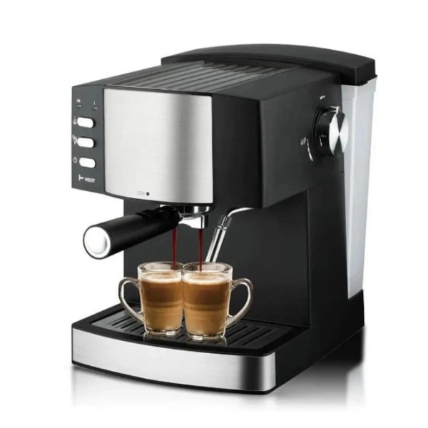 Домашняя кофемашина MS-113 с капучинатором 850 Вт с кнопочным управлением ∙ Кофемашина MS-113 850W с функцией капучино