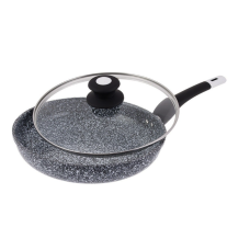 Глубокая сковорода UNIQUE UN-5114-22 с антипригарным гранитным покрытием ∙ Сковорода UNIQUE UN-5114-22 с крышкой