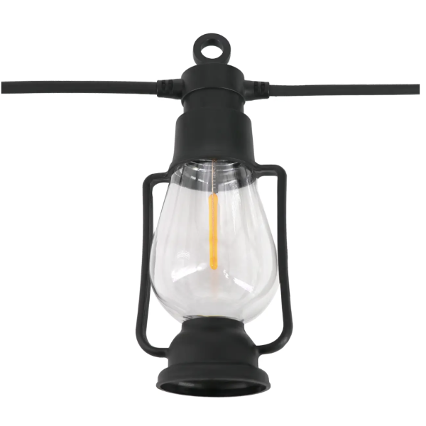 Гирлянда подвесные ретро-лампы 220 В теплый свет уличная SFK-49 ∙ Уличная SFK-49 LED-гирлянда с большими лампами