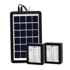 Портативная солнечная система EP-05 6V3W с литиевой батареей, двумя LED лампами и возможностью подзарядки телефона ∙ Лампа-прожектор EP-05 с солнечной панелью 6V3W Портативная солнечная система EP-05 6V3W с литиевой батареей, двумя LED лампами и возможностью подзарядки телефона ∙ Лампа-прожектор EP-05 с солнечной панелью 6V3W
