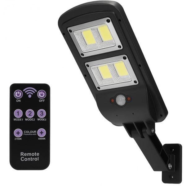 Прожектор LED настенный LL-68T сенсорный уличный с солнечной панелью и пультом ∙ Уличный LED-прожектор LL-68T с солнечной батареей и пультом