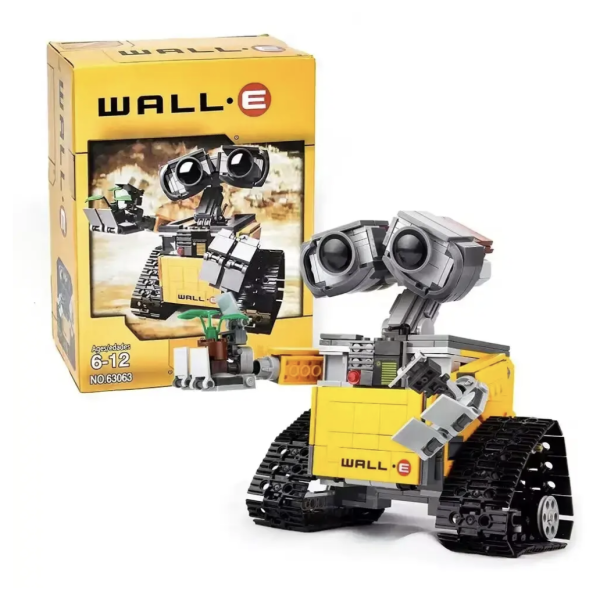 Конструктор робот Валли WALL-E 687 деталей подвижные руки и колеса ∙ 3D конструктор Строительные Блоки Робот Валли 687 деталей