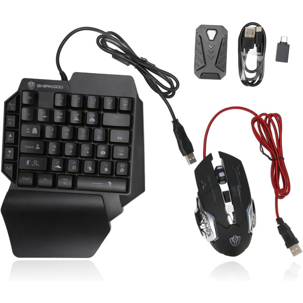 Набор клавиатуры и мыши из трех частей Mix Pro ∙ Клавиатура и мышь Mix Pro с RGB-подсветкой и адаптером