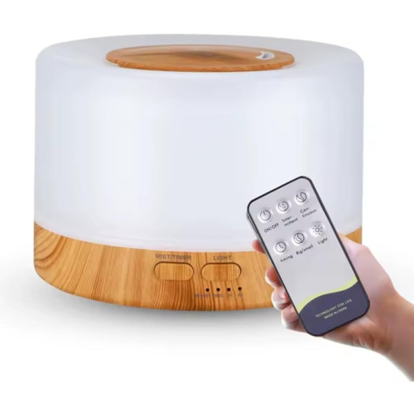 Увлажнитель воздуха очиститель 3в1 ультразвуковой бесшумный аромадиффузор 700 мл ∙ Портативный увлажнитель VMHouse с LED-ночником для дома