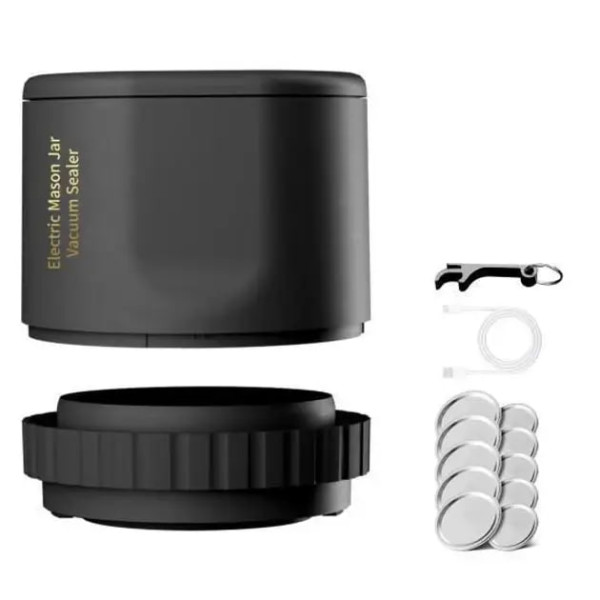 Набор для электрической вакуумной упаковки + крышки • Электрический набор вакуумной упаковки для хранения продуктов дома и в поездках