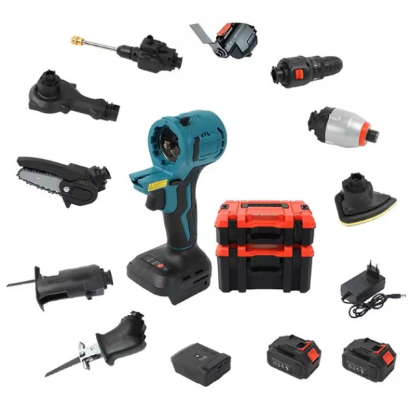 Набор аккумуляторных инструментов 13 в 1 в кейсе 21V YN-43 • Универсальный электроинструмент для дома и профессиональных работ