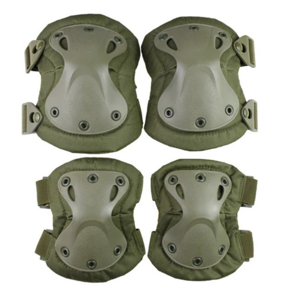 Тактический защитный комплект 51009 для военных и активного отдыха ∙ Набор тактических наколенников и налокотников 51009