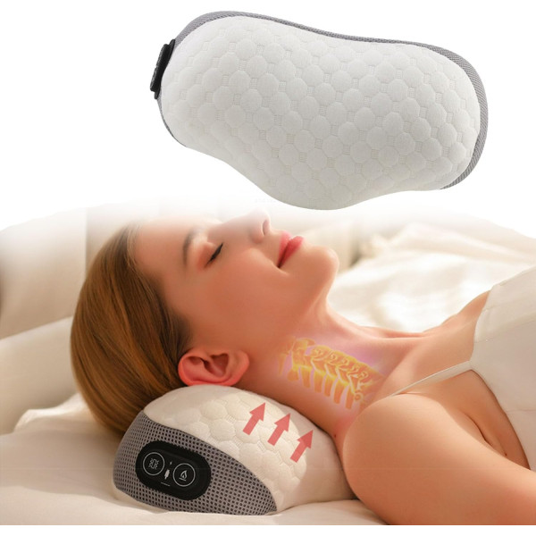 Подушка для поддержки шейного отдела pillow 5561с массажем и подогревом ∙ Массажная подушка для сна pillow 5561