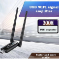 USB ретранслятор / усилитель Wi-Fi сигнала на 2 антенны ∙ Репитер USB Wi-Fi 300 Мбит
