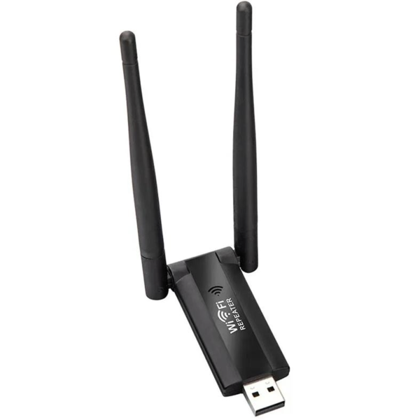 USB ретранслятор / усилитель Wi-Fi сигнала на 2 антенны ∙ Репитер USB Wi-Fi 300 Мбит