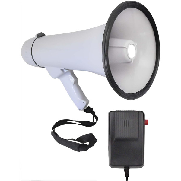 Громкоговоритель MEGAPHONE HW-20B с выносным микрофоном ∙ Рупорный мегафон с функцией записи