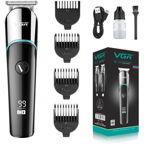 Триммер VGR V-291 универсальный аксессуар для мужского ухода ∙ Аккумуляторный триммер VGR V-291 для стрижки волос и бороды