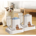 Автоматическая поилка для кошек и собак со встроенной емкостью для корма ∙ Поилка-кормушка 2 в 1 для домашних животных