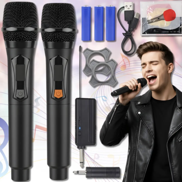 Беспроводные микрофоны UHF TTD-M12 ∙ Караоке-система UHF TTD-M12 на два микрофона