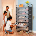 Обувница для прихожей Скрытая Обувь Shoe Rack LY-1038 с 7 полками ∙ Скрытая обувница LY-1038