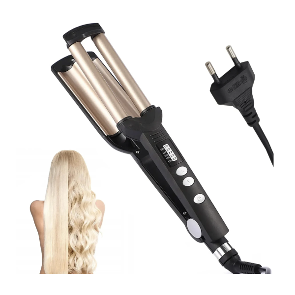 Тройная плойка DT-2021 для создания очаровательных волн и стильных локонов ∙ Плойка DT-2021для крупных локонов