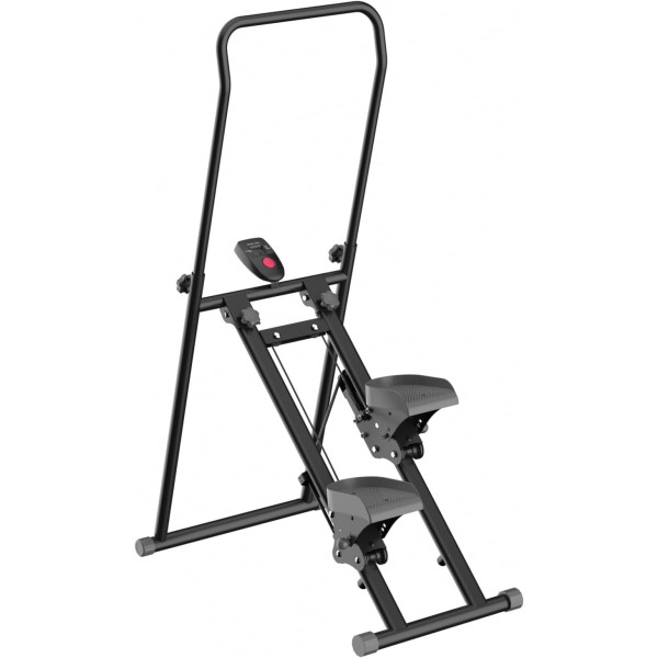 Усиленный степпер из стали для тренировок дома черный ∙ Домашний кардиостеппер для ног и ягодиц