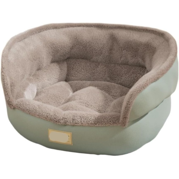 Лежак-пуфик для кошек и собак серый M 50×40 см MA818 ∙ Мягкий лежак-пуфик MA818 для маленьких и средних пород